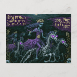 Postal Royal Mermaid Showjumpers Edición de Halloween Kel
