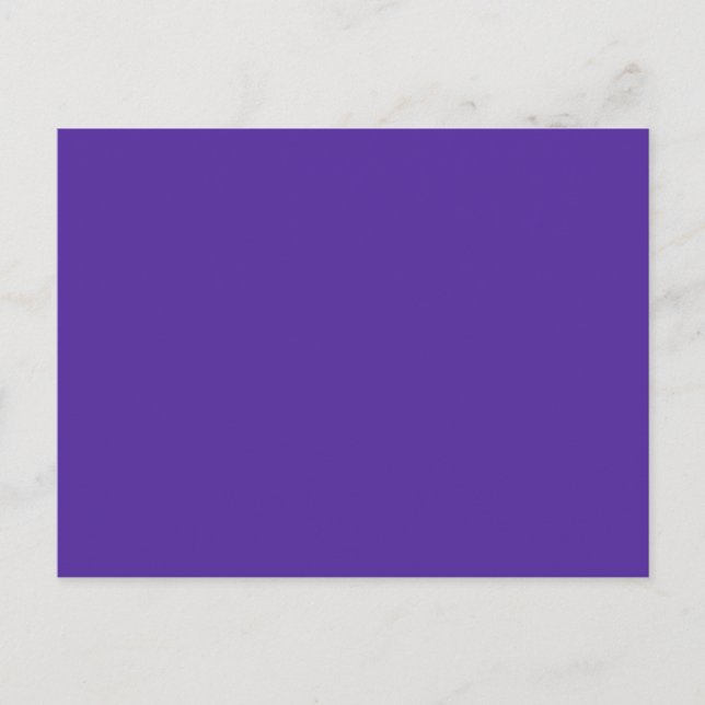 Postal ROYAL PURPLE (color sólido) ~ (Anverso)