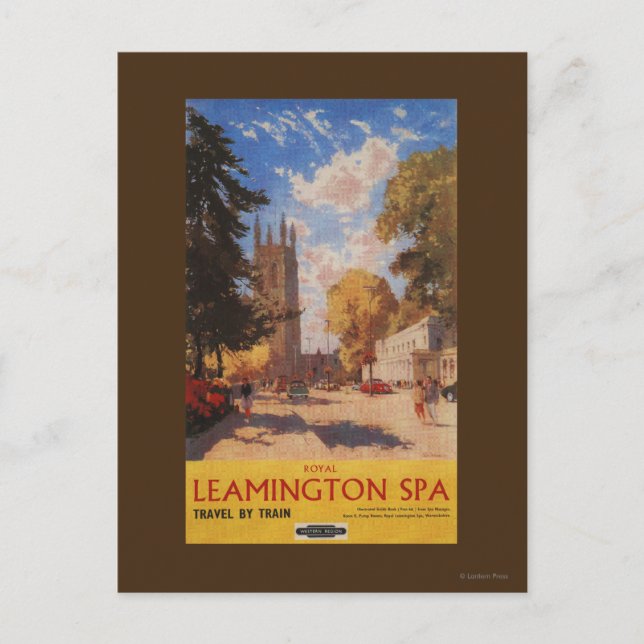Postal Royal Spa, Poster de los ferrocarriles británicos  (Anverso)