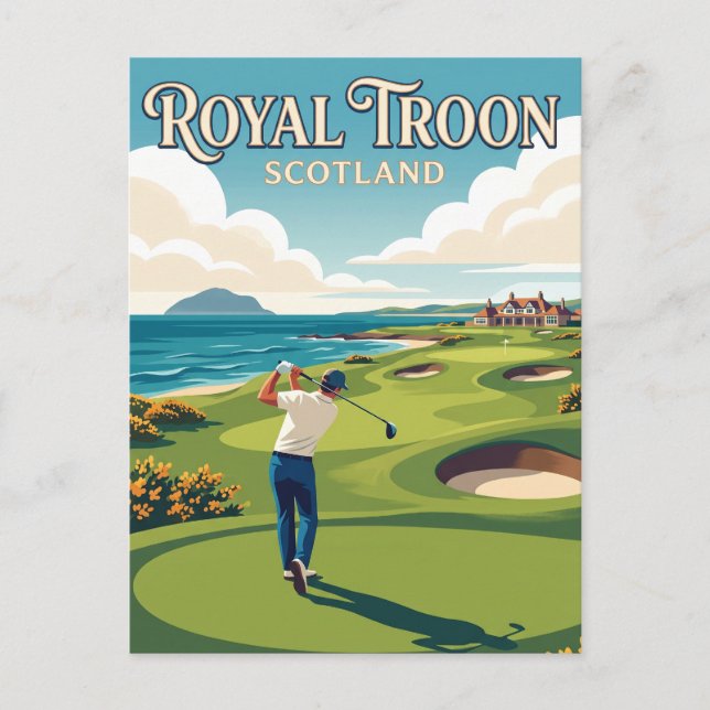 Postal Royal Troon Escocia (Anverso)