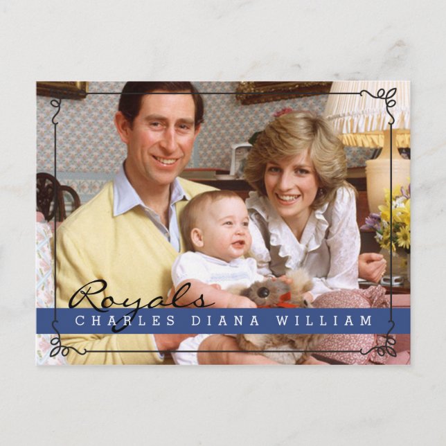 Postal Royals Charles Diana y William (Anverso)