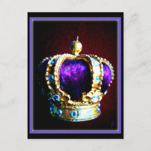 POSTAL ROYALTY PURPET VELVET EN NEGRO