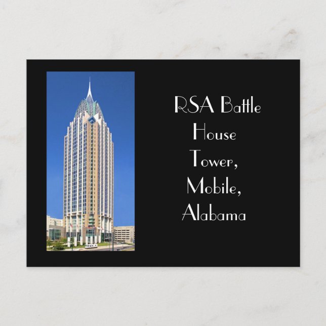Postal RSA Battle House Tower, Mobile, Alabama (Anverso)