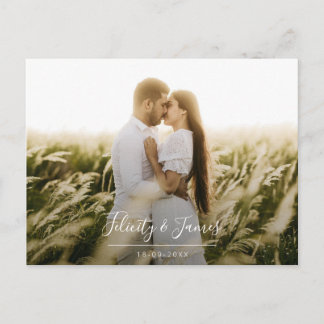 Postal RSVP de boda floral verde leafy