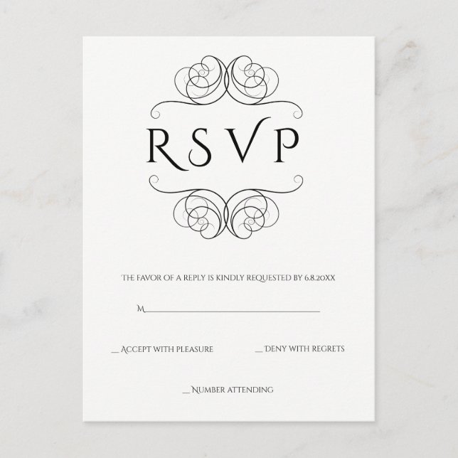 Postal rsvp de bodas viñas vintage (Anverso)