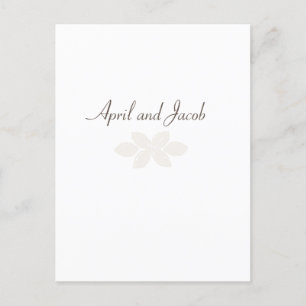 Postal RSVP de Boho Wedding