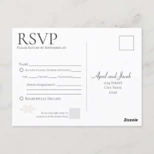 Postal RSVP de Boho Wedding