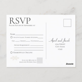 Postal RSVP de Boho Wedding