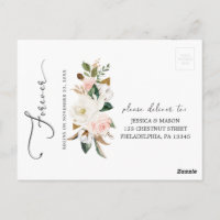 Postal RSVP de Magnolia Cotton Wedding