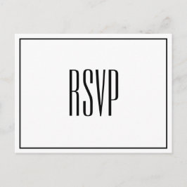 Postal RSVP de Moda moderna
