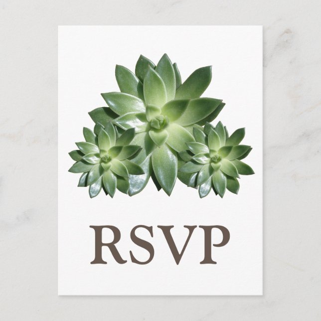 Postal RSVP de simple boda exitosa (Anverso)