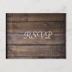 Postal RSVP de simple boda rusa moderna