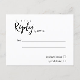 Postal RSVP 💍 elegante y Minimalista