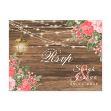 RSVP - Madera, Faroles y Flor de Coral