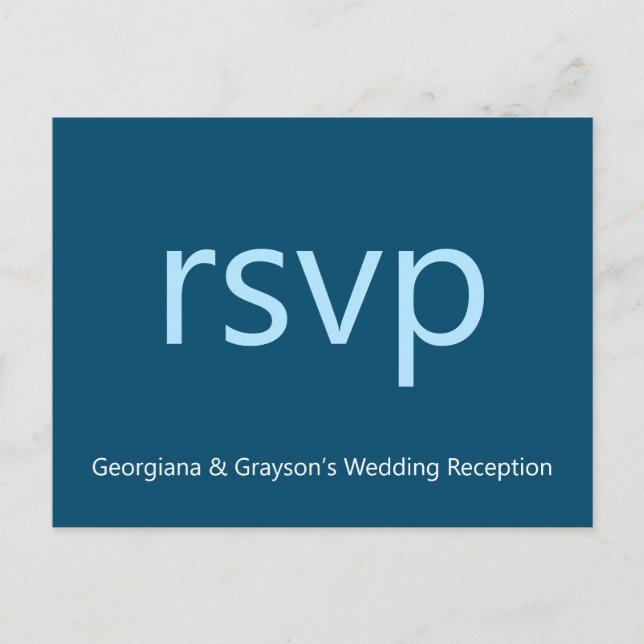 Postal RSVP minimalista (Anverso)