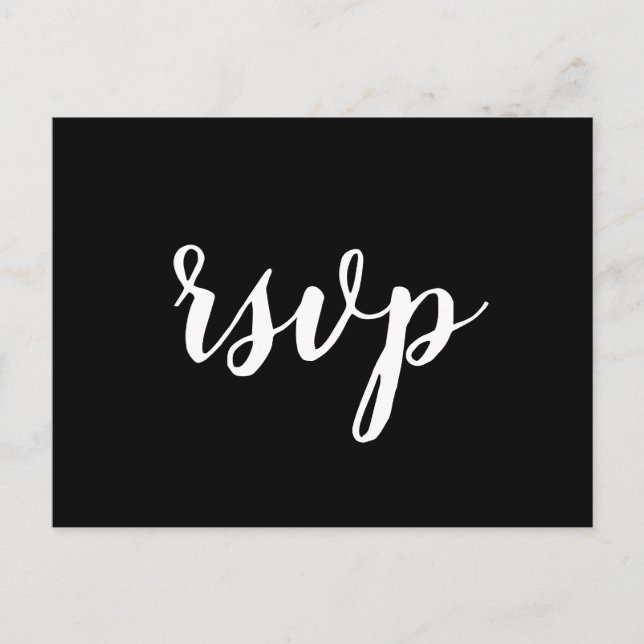 Postal "rsvp" respetable (Anverso)