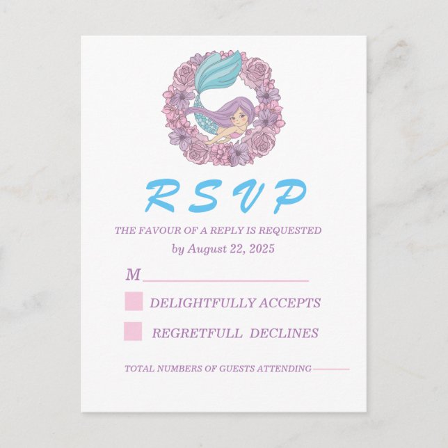 POSTAL RSVP RSVP (Anverso)