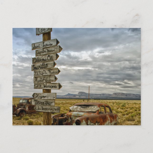 Postal RT 66 Desierto de Arizona (Anverso)