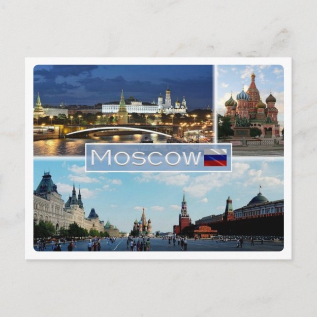 Postal RU Rusia - Moscú - (Anverso)