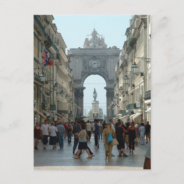 Postal Rua Augusta - Lisboa (Anverso)