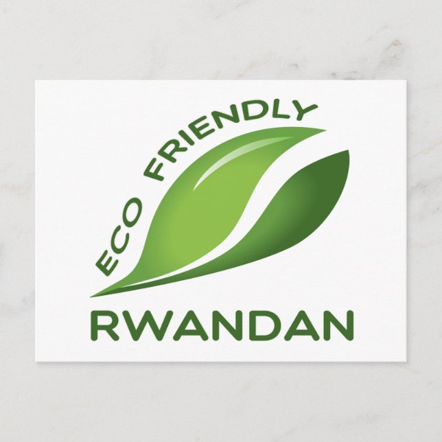 Postal Ruanda Amigable Con El Eco. (Anverso)