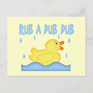 Postal Rubber amarillo Ducky Rub A Dub