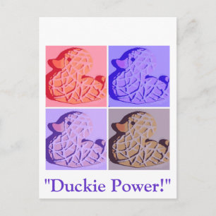 Postal Rubber Duckie Pop Art