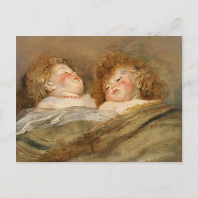Postal Rubens Dos niños durmiendo CC0729 Postcard (Anverso)