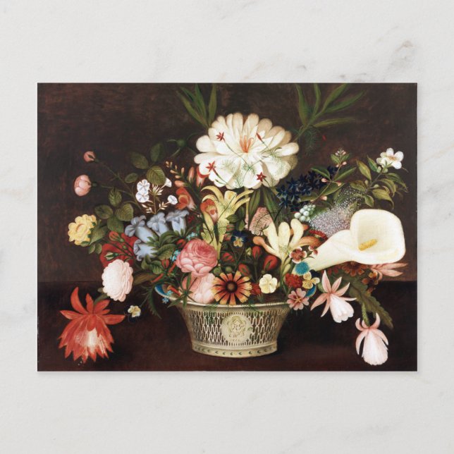 Postal Rubens Peale de la naturaleza en el jardín (Anverso)