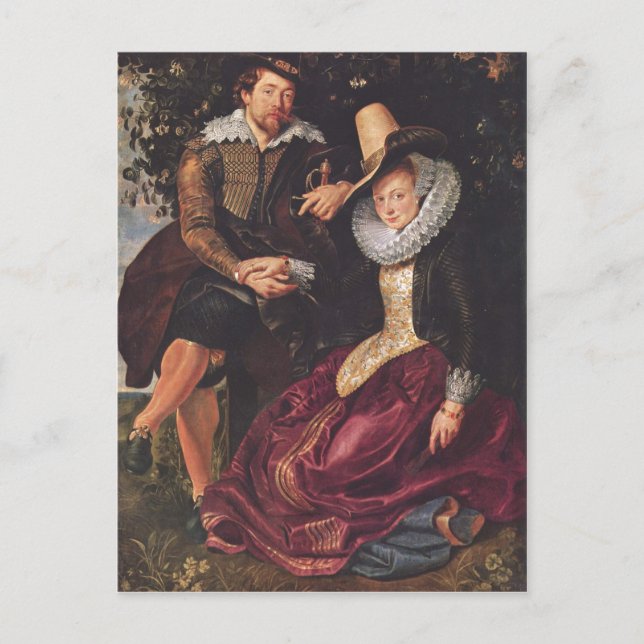 Postal Rubens, Peter Paul Selbstportr?t des Malers mit se (Anverso)