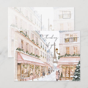 Postal Rubor Pink Paris Torre Eiffel Pensando en ti