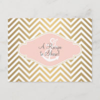 Rubor Preppy Chevron Stripe Modern Nautical Anchor