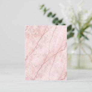 Postal Rubor Rosa Polvo Orgánico Mármol Rosa 
