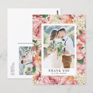 Postal Rubor vintage y Boda de Flores de Marfil gracias