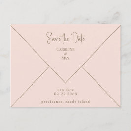 Postal Rubor Wedding Save the Date
