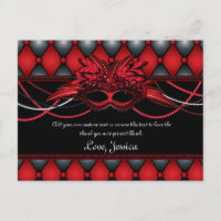 Ruby Red Masquerade Gracias Cartas