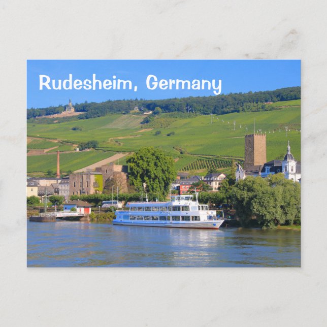 Postal Rudesheim, Alemania: Crucero (Anverso)