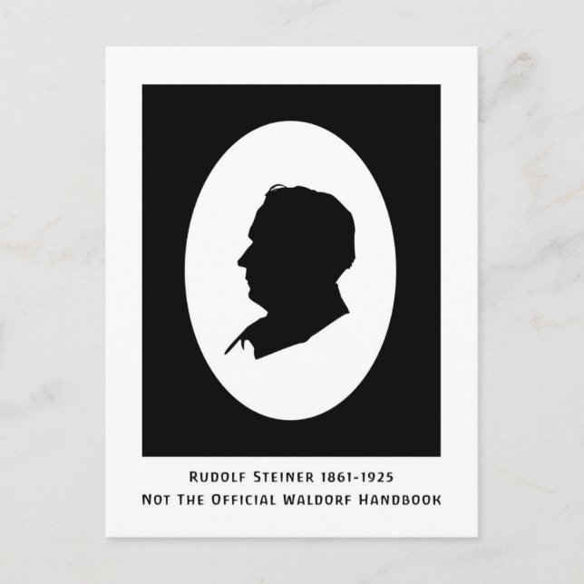 Postal Rudolf Steiner Cameo Con Fechas (Anverso)