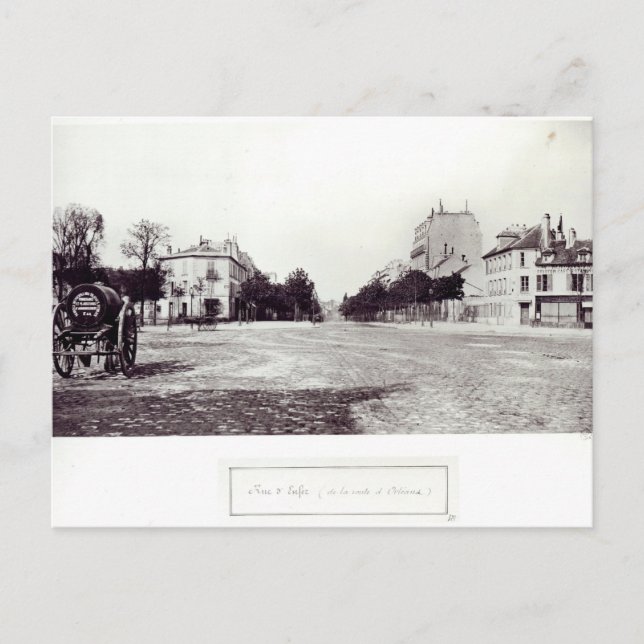 Postal Rue d'Enfer, de la carretera a Orleans (Anverso)