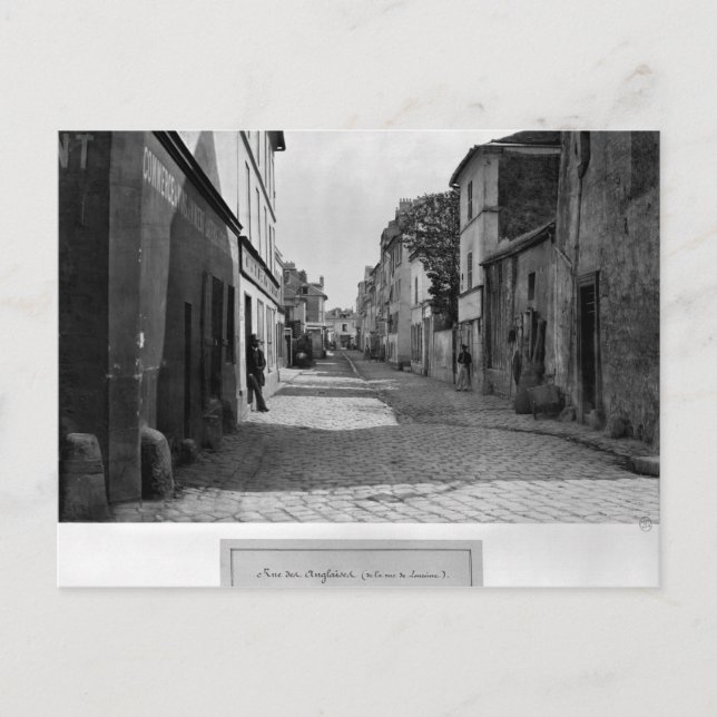 Postal Rue des Anglaises, de rue de Lourcine, París (Anverso)