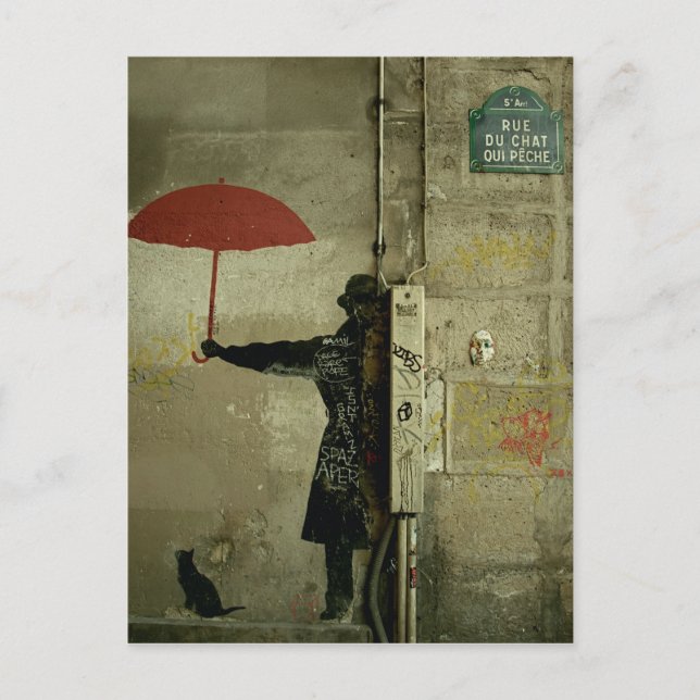 Postal Rue du chat qui peche (Anverso)