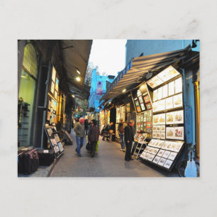 Postal Rue du Tresor Art Alley Quebec City Postcard