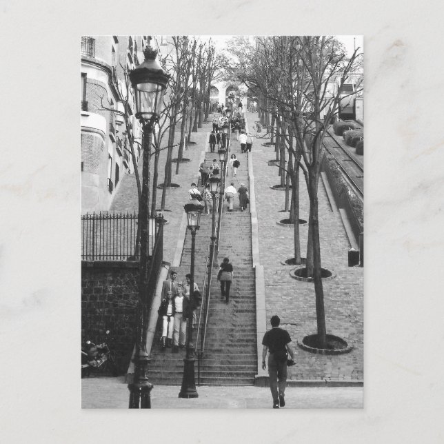 Postal Rue Foyatier, Montmartre, Paris Postcard (Anverso)