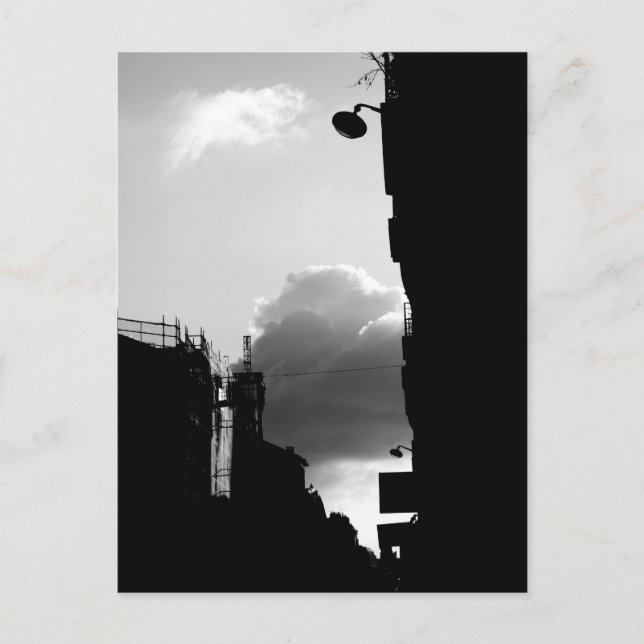 Postal Rue Gassendi Paris Fotografía en blanco negro (Anverso)