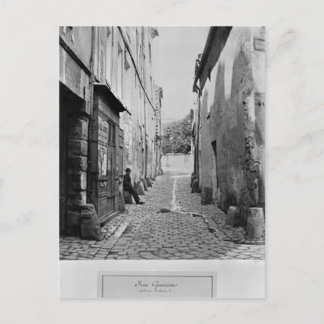 Postal Rue Gracieuse, de rue Daubenton, París (Anverso)