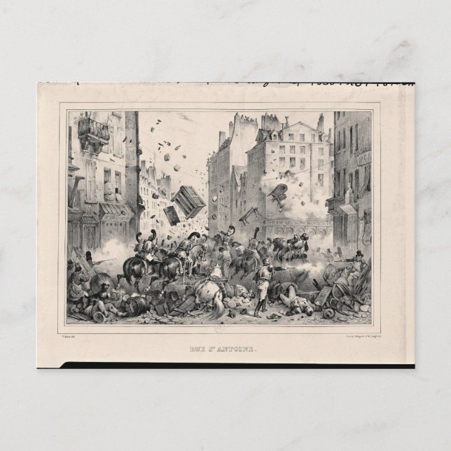Postal Rue Saint-Antoine (Anverso)