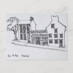 Postal Rue St. Paul Old Town   Montreal, Canadá