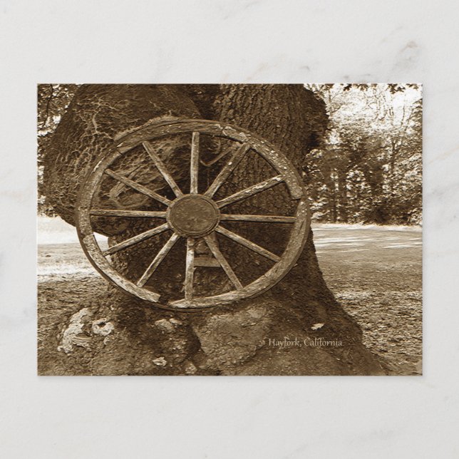 Postal Rueda de Carro Histórico (Anverso)