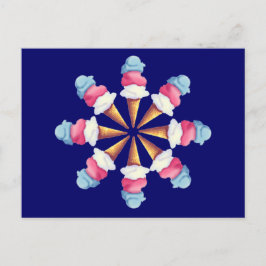 POSTAL RUEDA DE CONO DE HELADO DE SHARON SHARPE