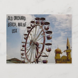 Postal Rueda de Ferris en Palace Playland Old Orchard Bea